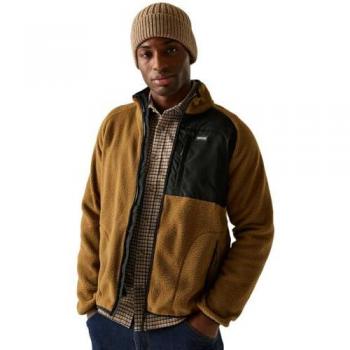Nut Brown Frankie Borg Full Zip Fleece – M