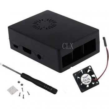 Raspberry Pi 3 Plastic Box with Cooling Fan