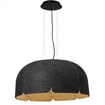 Lámpara colgante MUTE 20102 Faro Barcelona gris oscuro/marrón LED 3000K