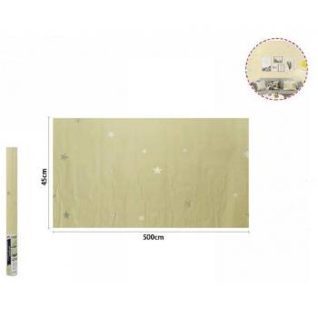 Gialla Pellicola a Stelle 45 cm / 5 m – Rivestimenti per Mobili