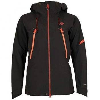 Ternua Atmungsaktive Regenjacke Damen Rot-Schwarz Größe L