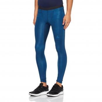 Odlo Collant Running Homme Vigor Course, Blue Opal AOP