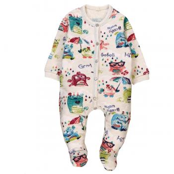 Pelele Bóboli 134187, Bebé-Niños, Estampado Monstruos, 68cm