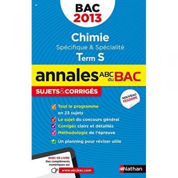 ANNALES BAC 2013 CHIMIE TS SPE