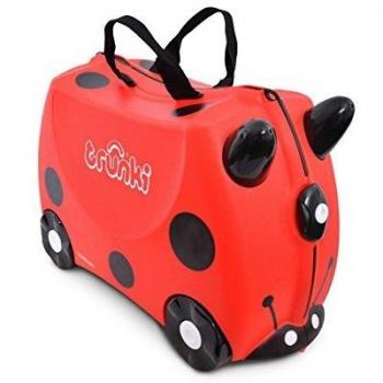 Trunki Valise à roulettes enfant coccinelle Harley, rouge