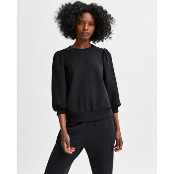 Sudadera Tenny Negra de Manga Larga para Mujer