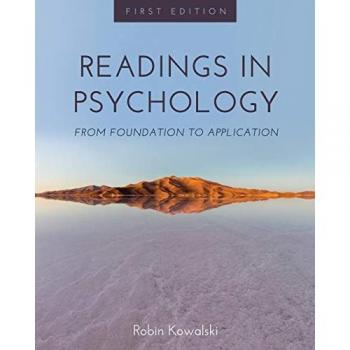 Readings in Psychology: From Foundation to Application