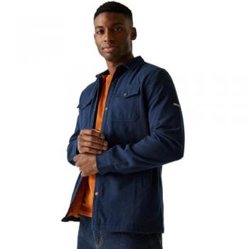 Men’s Regatta Spennith Fleece‑Lined Long Shirt – 3XL, Glazed Ginger