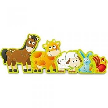 Hape E1628 Numbers & Farm Animals Puzzle