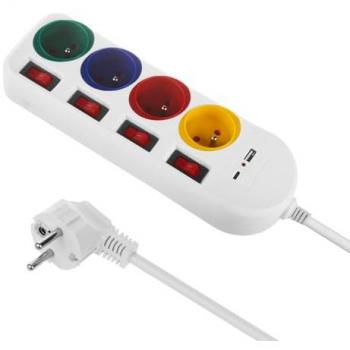 Multipresa ciabatta a 4 porte USB A/C 1,5 m Maclean