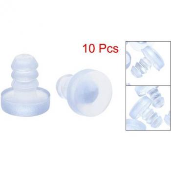 Silicone Soft Stem Bumpers 5mm Thread Diameter for Glass Table Cabinet
