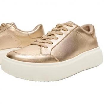 Damen Sneakers aus metallic Leder von Fitflop