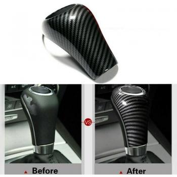 Carbon Fiber Gear Shift Knob Cover for Mercedes-Benz W204 W212 C Class