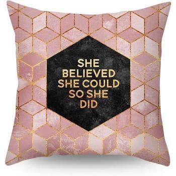 Funda de Almohada Cuadrada de Poliéster 45x45cm