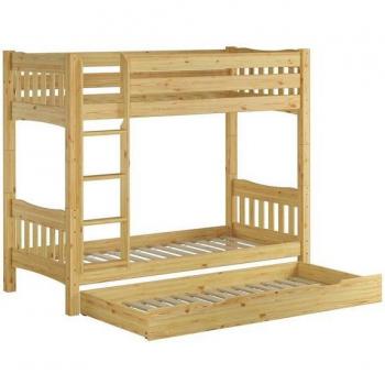 ERST-HOLZ Kiefer Stockbett 90 x 200 mit Rollrost