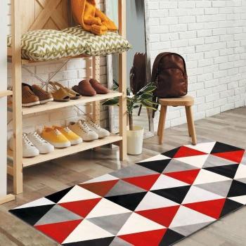 Tapis scandinave GEO SCANDI 80 x 150 cm Rouge