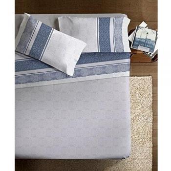 Matrimonio Ipersan Art De Vivre – Lenzuola Damasco Grigio 100% Cotone Percale