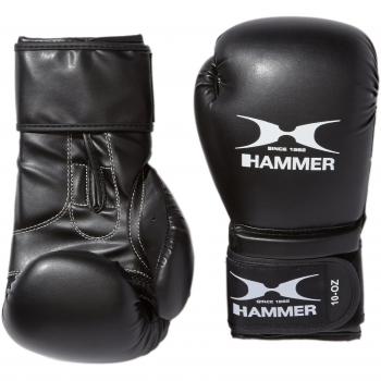 HAMMER Boxhandschuhe Premium Training, Schwarz, 10 OZ