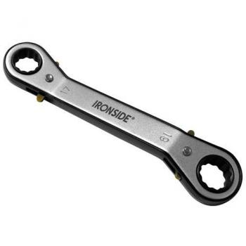 Llave estrella acodada 12 x 13 mm con carraca cromo vanadio