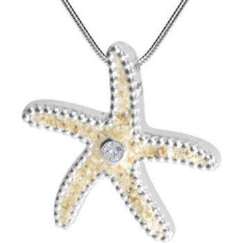 Silberne Kette mit Gleiter Seestern II