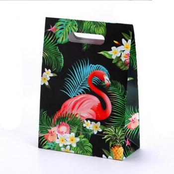 Pack 10 Bolsas de Papel Floral Negros
