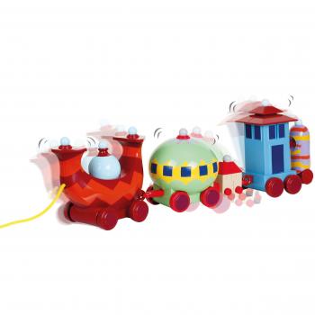 GOLDEN BEAR 27” LONG BBC IN THE NIGHT GARDEN MUSICAL Ninky Nonk Pull-Along Train