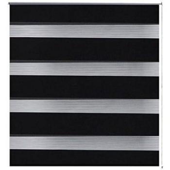 Zebra Window Blind 60 x 120 cm Black