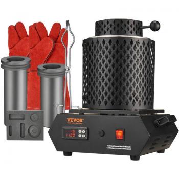 Horno de Alta Temperatura Vevor para Oro – 1350W, 1150°C