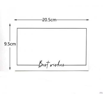 Tarjeta Agradecimiento para Decoración Festiva
