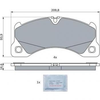 Kit pastiglie freni BOSCH 0 986 424 970