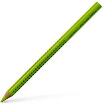 Lápiz Jumbo Faber-Castell Fluorescente, Ergonómico, con Zona de Agarre Grip, Verde Neón