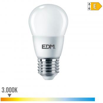 Bombilla Esférica LED 7W E27 806lm 3000K Luz Cálida
