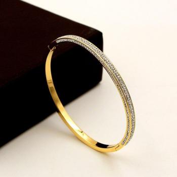 Bracelet Coquillage Pave de Cristal pour Femmes