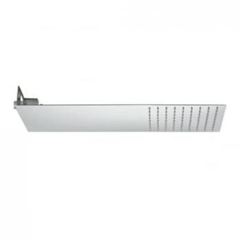 Soffione doccia a lama quadro in acciaio inox satinato 3842P