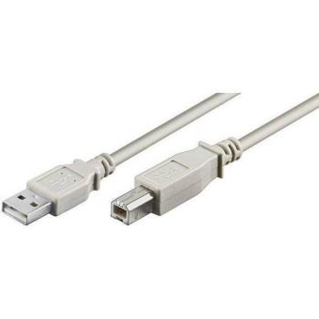 Hapena USB 2.0 A-B Kabel 1,8m grau