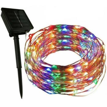 100 LED Waterproof Solar Fairy String Lights for Outdoor Garden Decoration (10M)