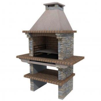 Grey Masonry Barbecue Grill