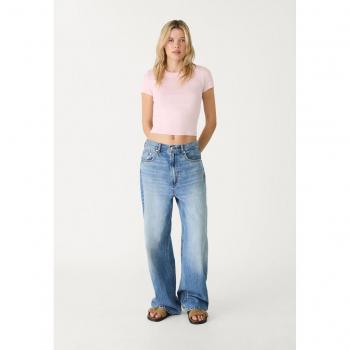 Extra Small Pastel Pink Slim Basic Top
