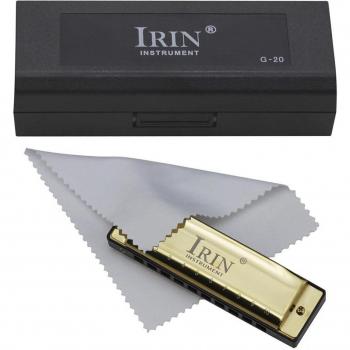 10-Hole Classic Blues Harmonica with Case