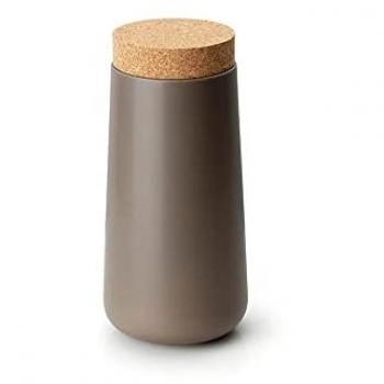 Continenta Mattschale Keramik – taupe Farbe – 12,5 × 26 cm