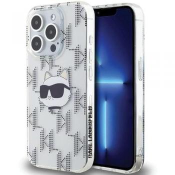 Étui Karl Lagerfeld iPhone 15 Pro Max 6.7 Choupette Head & Monogram