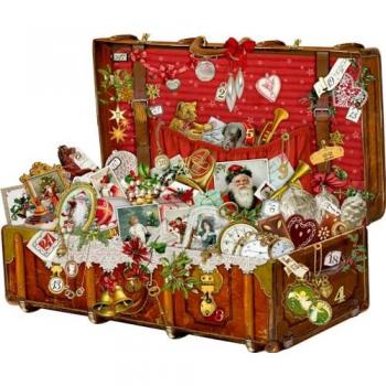 Weihnachtskoffer mit A3-Wandkalender