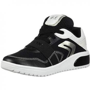 High-Top Geox XLED Sneaker für Jungs – LED Text und Schnürung