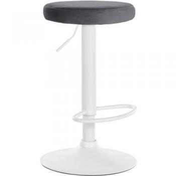 Bar Taburete Ponte Gris Oscuro + Blanco – Terciopelo