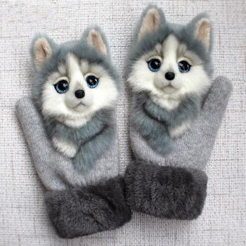 Gants de Noël 5-18 ans, style mignon et confortable