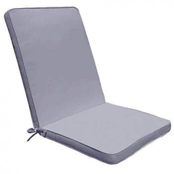 Cojín de Diseño Gris Medio para Silla 90x40 cm