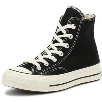 Converse Classic Black Chuck 70 High Tops (Egret Interior & Sole) for Women's US 3