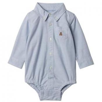 Neonato Denim Unisex GAP Kids Body Azzurro Elastico 12-18 mesi