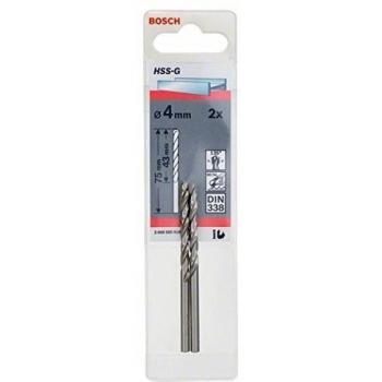 Bosch HSS-G 4mm Jobber Drill Bit Pack of 2