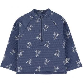 T-shirt acquatica a maniche lunghe “Blu Palmi”
